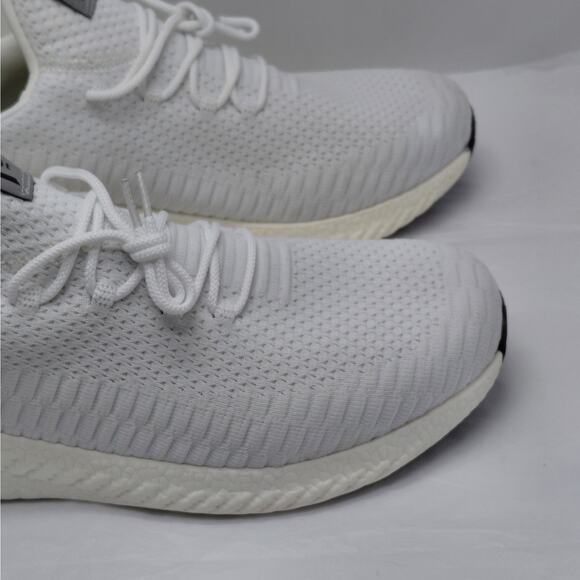 Feethit Mens Sneakers EU45 White Athletic Knit Running Walking Comfort Shoes - Picture 4 of 11